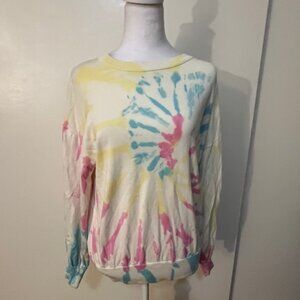Size S. Lea & Viola sweater - stretchy, tie dye!